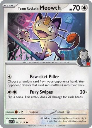 Team Rocket's Meowth (161) [ME: Ascended Heroes] - Deck Out Gaming