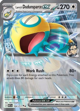 Larry's Dudunsparce ex (164) [ME: Ascended Heroes] Holofoil - Deck Out Gaming