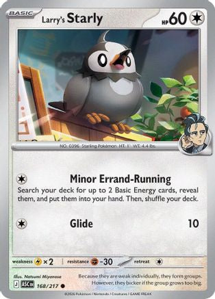 Larry's Starly (168) [ME: Ascended Heroes] - Deck Out Gaming
