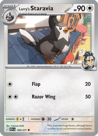 Larry's Staravia (169) [ME: Ascended Heroes] Reverse Holofoil - Deck Out Gaming