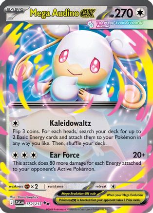 Mega Audino ex - 172/217 (172) [ME: Ascended Heroes] Holofoil - Deck Out Gaming