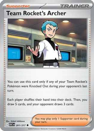 Team Rocket's Archer (201) [ME: Ascended Heroes] Reverse Holofoil - Deck Out Gaming