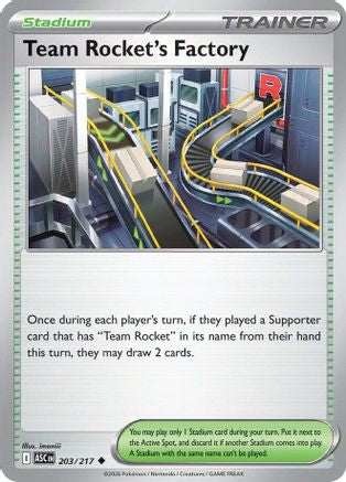 Team Rocket's Factory (203) [ME: Ascended Heroes] - Deck Out Gaming