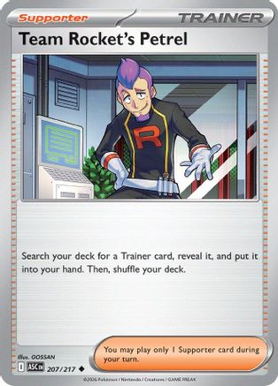 Team Rocket's Petrel (207) [ME: Ascended Heroes] - Deck Out Gaming
