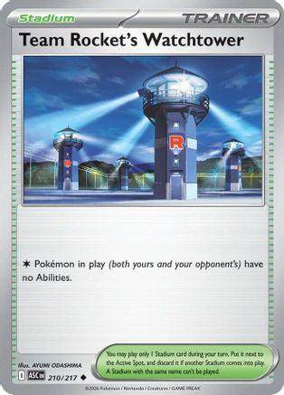 Team Rocket's Watchtower (210) [ME: Ascended Heroes] Reverse Holofoil - Deck Out Gaming