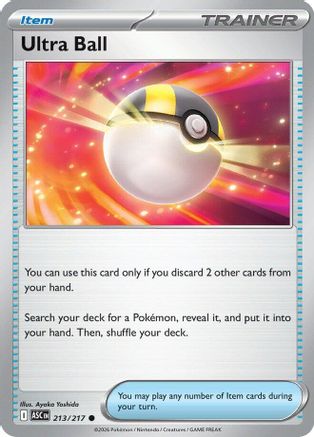 Ultra Ball - 213/217 (213) [ME: Ascended Heroes] - Deck Out Gaming