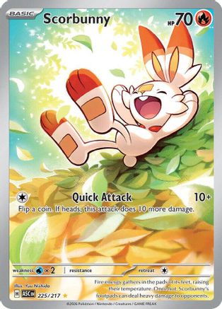 Scorbunny - 225/217 (225) [ME: Ascended Heroes] Holofoil - Deck Out Gaming