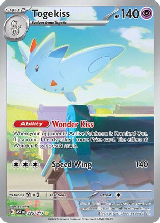 Togekiss - 235/217 (235) [ME: Ascended Heroes] Holofoil - Deck Out Gaming