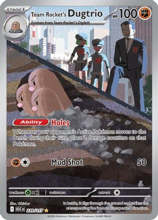 Team Rocket's Dugtrio - 239/217 (239) [ME: Ascended Heroes] Holofoil - Deck Out Gaming