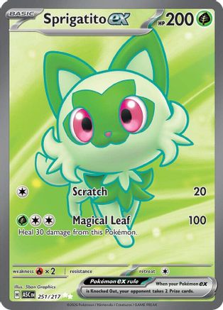Sprigatito ex (251) [ME: Ascended Heroes] Holofoil