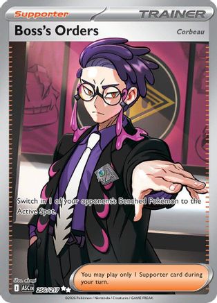 Boss's Orders [Corbeau] - 256/217 (256) [ME: Ascended Heroes] Holofoil - Deck Out Gaming