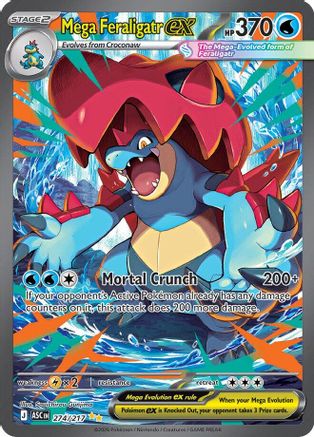 Mega Feraligatr ex - 274/217 (274) [ME: Ascended Heroes] Holofoil - Deck Out Gaming