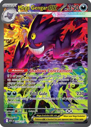 Mega Gengar ex - 284/217 (284) [ME: Ascended Heroes] Holofoil - Deck Out Gaming