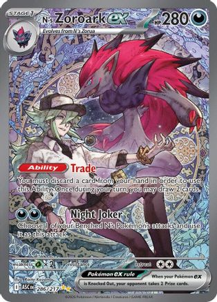 N's Zoroark ex - 286/217 (286) [ME: Ascended Heroes] Holofoil - Deck Out Gaming