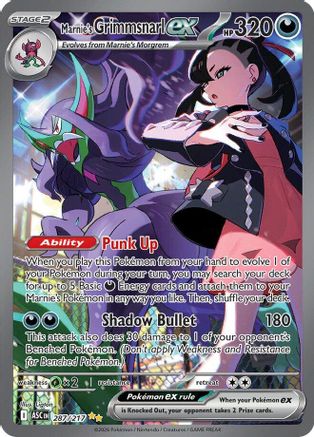Marnie's Grimmsnarl ex (287) [ME: Ascended Heroes] Holofoil
