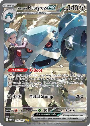 Steven's Metagross ex (289) [ME: Ascended Heroes] Holofoil - Deck Out Gaming