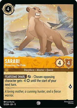 Sarabi - Protecting the Pride (12/204) [Winterspell] - Deck Out Gaming