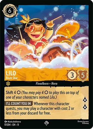 Lilo - Rock Star (17/204) [Winterspell] - Deck Out Gaming