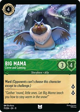 Big Mama - Clever and Calming (71/204) [Winterspell] - Deck Out Gaming