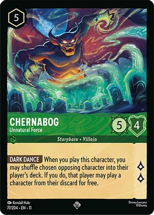 Chernabog - Unnatural Force (77/204) [Winterspell] Cold Foil - Deck Out Gaming