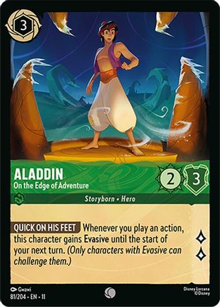 Aladdin - On the Edge of Adventure (81/204) [Winterspell] Cold Foil - Deck Out Gaming