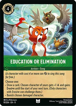Education or Elimination (97/204) [Winterspell] Cold Foil - Deck Out Gaming