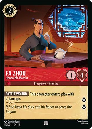 Fa Zhou - Honorable Warrior (110/204) [Winterspell] - Deck Out Gaming