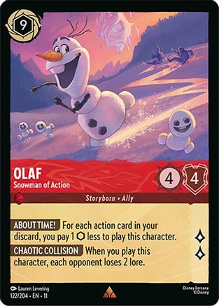 Olaf - Snowman of Action (122/204) [Winterspell] - Deck Out Gaming