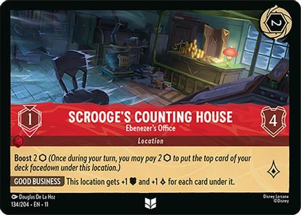 Scrooge's Counting House - Ebenezer's Office (134/204) [Winterspell] Cold Foil - Deck Out Gaming