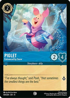 Piglet - Entranced by Snow (139/204) [Winterspell] Cold Foil - Deck Out Gaming