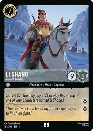Li Shang - Valiant Leader (183/204) [Winterspell] - Deck Out Gaming