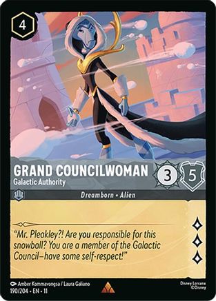 Grand Councilwoman - Galactic Authority (190/204) [Winterspell] Cold Foil - Deck Out Gaming
