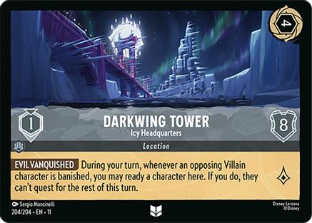 Darkwing Tower - Icy Headquarters (204/204) [Winterspell] - Deck Out Gaming