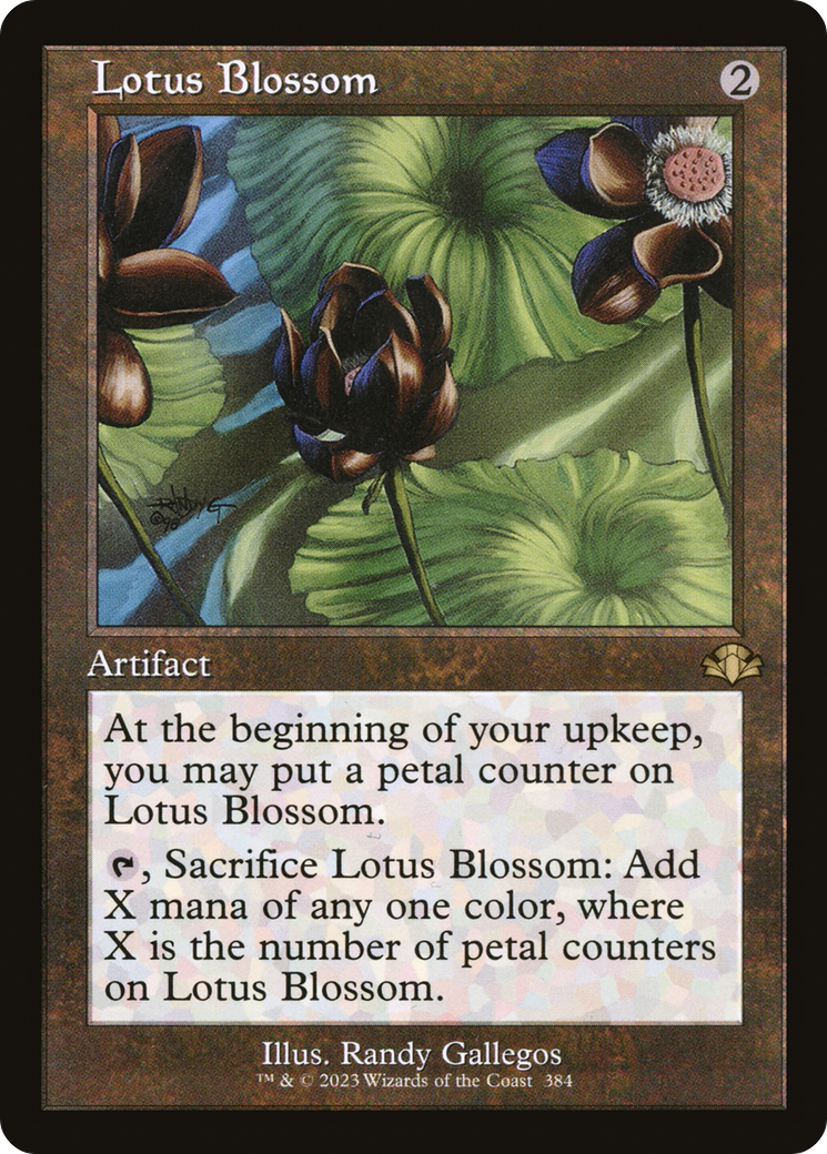 Lotus Blossom (Retro Frame) (384) [Dominaria Remastered] foil - Deck Out Gaming