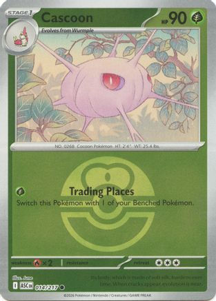 Cascoon (Love Ball) (14) [ME: Ascended Heroes] Reverse Holofoil-1