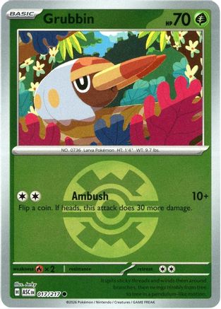 Grubbin (Quick Ball) (17) [ME: Ascended Heroes] Reverse Holofoil - Deck Out Gaming