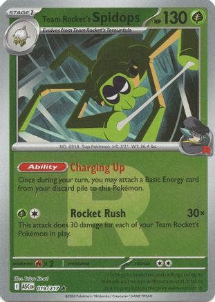 Team Rocket's Spidops (Team Rocket) (19) [ME: Ascended Heroes] Reverse Holofoil