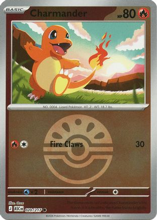 Charmander (Quick Ball) (20) [ME: Ascended Heroes] Reverse Holofoil-1