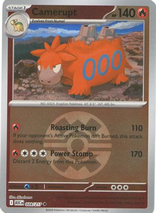 Camerupt (Quick Ball) (28) [ME: Ascended Heroes] Reverse Holofoil-1