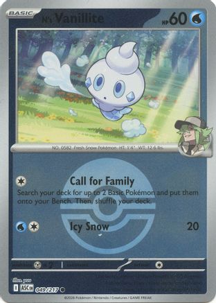N's Vanillite (Poke Ball) (49) [ME: Ascended Heroes] Reverse Holofoil-1