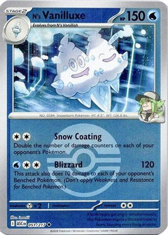 N's Vanilluxe (Poke Ball) (51) [ME: Ascended Heroes] Reverse Holofoil - Deck Out Gaming