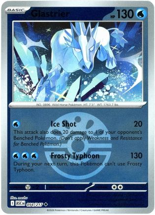 Glastrier (Friend Ball) (54) [ME: Ascended Heroes] Reverse Holofoil - Deck Out Gaming
