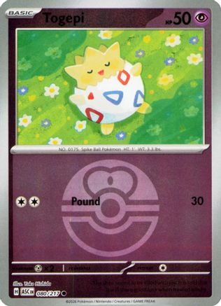 Togepi (Love Ball) (80) [ME: Ascended Heroes] Reverse Holofoil-1