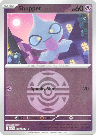 Shuppet (Dusk Ball) (90) [ME: Ascended Heroes] Reverse Holofoil-1
