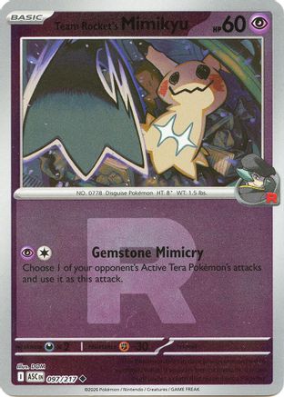 Team Rocket's Mimikyu - 097/217 (Team Rocket) (97) [ME: Ascended Heroes] Reverse Holofoil-1