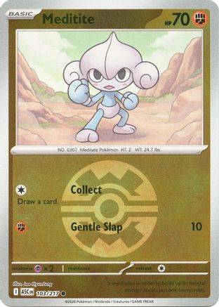 Meditite (Quick Ball) (103) [ME: Ascended Heroes] Reverse Holofoil-1