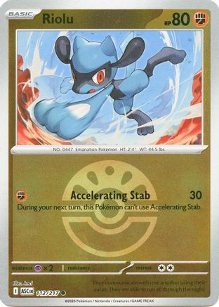 Riolu (Friend Ball) (112) [ME: Ascended Heroes] Reverse Holofoil-1
