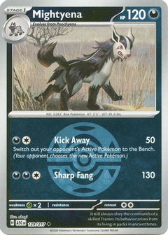 Mightyena - 129/217 (Dusk Ball) (129) [ME: Ascended Heroes] Reverse Holofoil-1