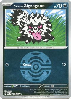 Galarian Zigzagoon (Dusk Ball) (130) [ME: Ascended Heroes] Reverse Holofoil-1
