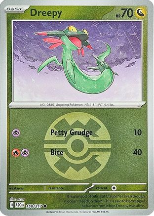 Dreepy - 158/217 (Quick Ball) (158) [ME: Ascended Heroes] Reverse Holofoil - Deck Out Gaming